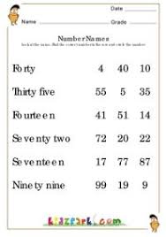 4 number names worksheet matching via learnhowtohydroponics.com. Worksheet On Number Names For Class 3 Novocom Top