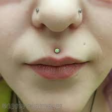 Eric Schuh On Instagram Nicely Healing Philtrum I Performed 4 Weeks Ago We Downsized The Post And Picked Out A Philtrum Piercing Philtrum Earings Piercings