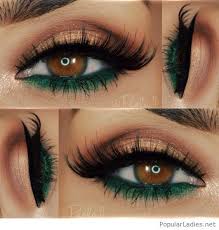 makeup and green eye makeup for
