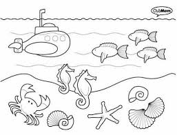 Dibujos Del Mar Para Colorear