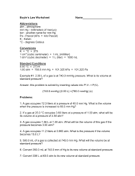 In this boyle's law worksheet, learners respond to several short answer questions that pertain to boyle's law. Boyle S Law Worksheet Name