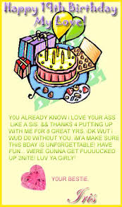 19th Birthday Quotes. QuotesGram via Relatably.com