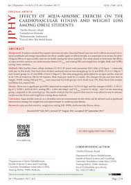 Pdf Effects Of Aqua Aerobic Exercise On The Cardiovascular Fitness And Weight Loss Among Obese Students Upsi 2016 के कितने नंबर पर selection हुआ था | detail analysis. pdf effects of aqua aerobic exercise