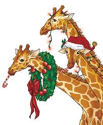Victorian Christmas Clip Art Animals Postcard Ecard Xmas Christmas Holidays Free Clipart Christmas Animals Giraffe Art Giraffe Pictures
