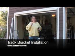 The fresh air screens 9 ft. Screenex Retractable Pull Down Garage Door Screen Installation Youtube