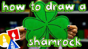 This is your last drawing step and all you have to do is draw out the last leaf, which will end up being a four leaf clover. How To Draw A Shamrock Youtube