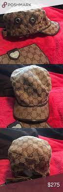 Gucci Beige Xl Original Gg Canvas Military Hat Military Hat Beige Gucci