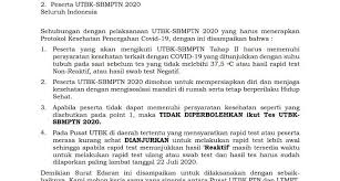Ketentuan registrasi akun ltmpt tahap ke 1 untuk mendaftar snmptn Ltmpt Kembali Pertegas Persyaratan Kesehatan Utbk Tahap Ii Campuspedia News