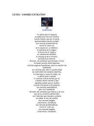 More images for amores extraños letra español » Letra Amores Extranps