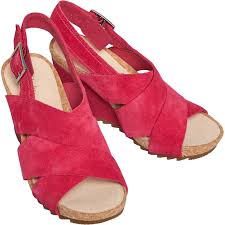 Shop exclusive offers · shop designer brands Buy Clarks Womens Flex Sand Wedge Sandals Fuchsia Suede