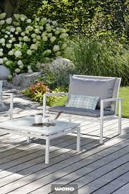 Die Lounge Skelby Von Stern In Weissem Aluminium Mit Textilen In Silber Ist Die Perfekte Erganzung Zum Entspannen U Gartenmobel Lounge Gartenmobel Lounge Sessel