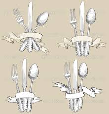 Fork Knife Spoon Hand Drawing Sketch Set Cutlery Collection Stockilllustration 46224921 Zeichenvorlagen Zeichnung Hande Zeichnen