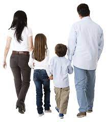 Familia Andar Espaldas Png 1294 1484 People Cutout Silhouette People Render People