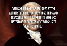 The british restricted the american trade since they feared it was harmful for their war with france. James Madison Quotes On War Quotesgram