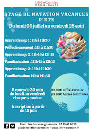Liffrecormier Piscine A Partir Du 06 Juillet Jusqu Au 29 Aout L Equipe Vous Propose Des Stages Pour Apprendre A Nager A Vos Enfants Un Test Est Obligatoire Pour Connaitre Au Mieux Le