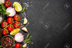 When you want to fry, steam, boil, sear and. Food Cooking Background On Black Table Stock Photo Picture And Royalty Free Image Image 145713929