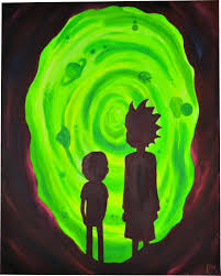 Rick And Morty Ft Portal Acrylic 16 X 20 Rick And Morty Poster Rick And Morty Tattoo Rick And Morty