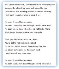Fire And Rain James Taylor James Taylor Lyrics Just Lyrics Best Song Lyrics