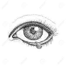 Oeil Qui Pleure Dotwork Illustration Raster De Vision Humaine Et De Larme Croquis Dessine A La Main De Tatouage Banque D Images Et Photos Libres De Droits Image 73529418