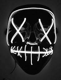 858 kostenlose bilder zum thema nashorn. Led Film Maske Horrornacht Schwarz Weiss Gunstige Halloween Masken Bei Horrorklinik