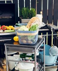 Desserte En Metal Utilisee Pour Transporter Les Ingredients Et Les Ustensiles Necessaires A La Prep En 2020 Cuisine Exterieure Cuisine Exterieure Diy Cuisine Exterieur