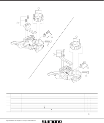 Shimano Deore M590 Front Derailleur User Manual
