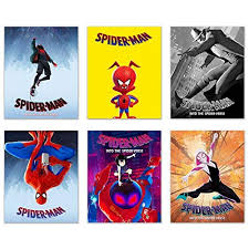 Who becomes miles' reluctant mentor. Spiderman Into The Spiderverse Movie Poster Prints Set Of 6 8x10 Comic Movie Multiverse Marvel Wall Art Decor Miles Morales Spider Gwen Peter Parker Spider Ham Sp Dr