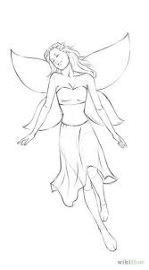 How To Draw A Simple Fairy Fairy Drawings Fairy Sketch Sketches