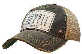 Stay Humble Hustle Hard Distressed Trucker Hat Baseball Hat Etsy Trucker Cap Trucker Hat Womens Baseball Cap