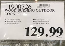 The focal point of the design is a striking 12x42 stainless steel crystal fire® burner. Hello Outdoors Outdoor Cooking Pit Costco Weekender