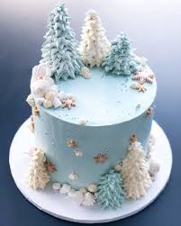 Sitting atop hazelnut royaltine base is some chocolate chiffon, red beans, meringue, and matcha white chocolate cream swirled to resemble a christmas tree. Ohcakes Winnie On Instagram Winter Wonderland Cake I Wish You Have All Had A Great Christmas And Winter Wonderland Cake Christmas Cake Designs Winter Cake