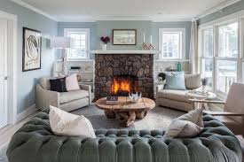 Cute Living Room Ideas For A Transitional Living Room With A Light Blue Walls And Beach House Living Room By Kati Curtis Design Homeandlivingdecor Com