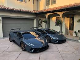 Two Lamborghini Huracan Performante S Both Painted In Grigio Telesto W Bronze Narvi Wheels Photo Taken By Whitessejr Top Luxury Cars Dream Cars Amazing Cars