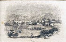 View of British Era Poona, 1855 Print ...