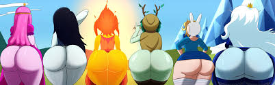 adventure time, fionna the human girl, flame princess, huntress wizard, ice  queen (adventure time) - Rule 34 World