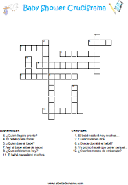 Este juego ya esta preparado para imprimir en formato pdf. Shower Baby Crucigrama Juegos Para Baby Shower Nina Para Imprimir