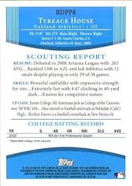 Amazon.com: 2008 Bowman Chrome Draft Prospects #BDPP8 Tyreace House DP MLB  Baseball Trading Card : Collectibles & Fine Art