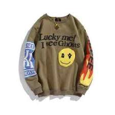 Maybe you would like to learn more about one of these? Foam 3d Kanye West Lucky Me I See Ghosts Men Women Cotton Smileyface Sweatshirt Ebay
