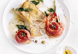 Zander Mit Ofentomaten Und Salbeibutter Ofentomaten Lebensmittel Essen Frisch Gekocht