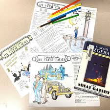 27 color symbolism in the great gatsby with page numbers printable. The Great Gatsby Coloring By Number Pages By Julie Faulkner Tpt