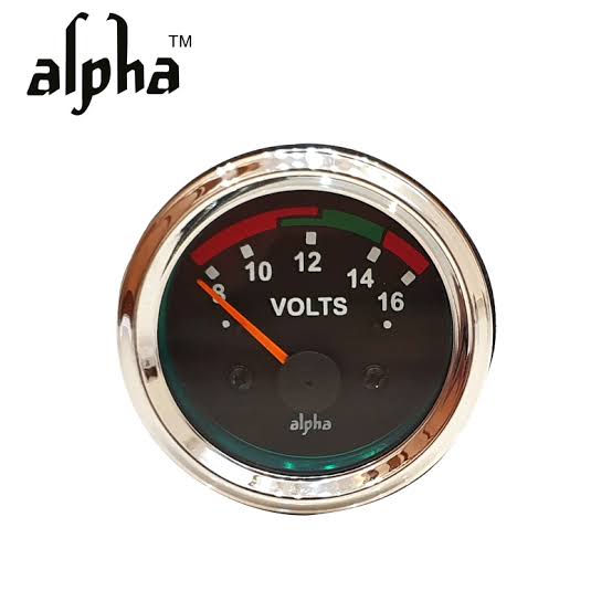RELOJ VOLTIMETRO ALPHA 12V 300133