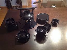 Friesland Teeservice Vollstandig Neu Noch Nie Gebraucht Farbe Nachtblau Es Besteht Aus Dreiteiliger Kanne Teekanne Kann Teeservice Teekanne Unterteller