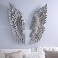 Express Your Unique Home Style With The Brushed Gold Angel Wing Plaques From Kirkland S This Additi Angel Wings Decor Angel Wings Wall Decor Diy Angel Wings