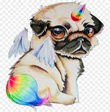 The animal is strongly tied. Unidog Rainbow Anime Chibi Kawaii Buntereihe Freetoedi Draw A Unicorn Do Png Image With Transparent Background Toppng