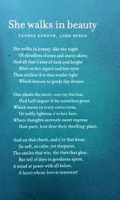 Lord Byron She Walks In Beauty Poetry Words Poems Beautiful Poetry Quotes