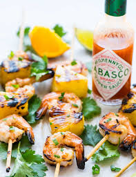 Thread the shrimp onto the wooden skewers. Pineapple Shrimp Kabobs Grill Oven Or Stovetop