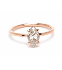 A selection of beautiful rose gold wedding rings! Simple Solitaire Simple Solitaire Marquise Salt And Pepper Diamond