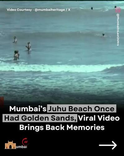 A viral throwback video showing Mumbai’s Juhu Beach around 50 years ago has left social media users amazed. The footage captures calm waves, clean shores and wide stretches of golden sand, sparking ...