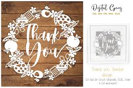 Download Thank You Teacher Design Graphic By Digital Gems Creative Fabrica SVG Cut Files
