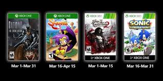 Mass effect 3 xbox 360 demo descargar juego de accion gratis. Juegos Gratis Con Gold Marzo De 2020 Para Xbox One Castlevania 2 Sonic Generations